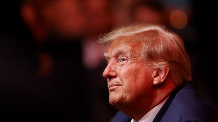 L'ancien président américain, Donald Trump, à Miami (Floride), le 8 avril 2023. (CARMEN MANDATO / GETTY IMAGES NORTH AMERICA)