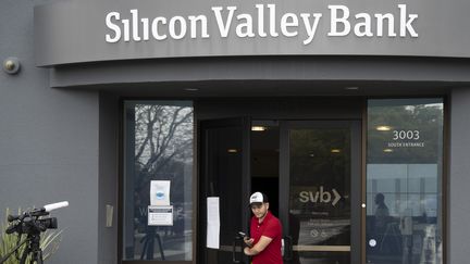 L'agence de la Silicon Valley Bank à Santa Clara (Californie) le 11 mars 2023 (LI JIANGUO / XINHUA)