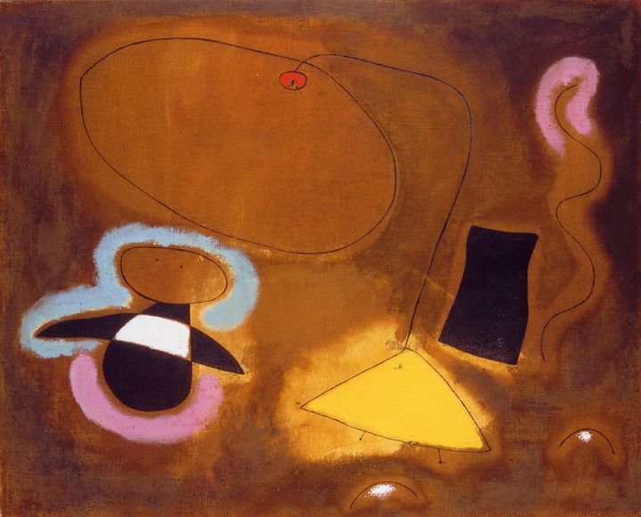 Joan Miró, "Le vol d’un oiseau sur la plaine II", 1939, Suisse, Genève, Collection particulière (Helly Namhad) (© Paris, ADAGP 2019)