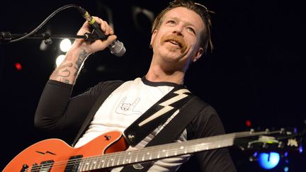 Jesse Hughes des Eagles of Death Metal, en concert à Leeds, le 31 octobre 2015
 (Tracey Welch / REX Shutterstock / SIPA)