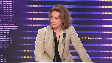 Marylise Léon, secrétaire générale de la CFDT, sur franceinfo, le 22 janvier 2024. (FRANCEINFO / RADIO FRANCE)