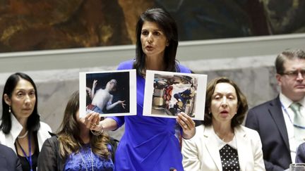 Syrie : l'ambassadricre américaine à l'ONU montre des photos de l'attaque chimique