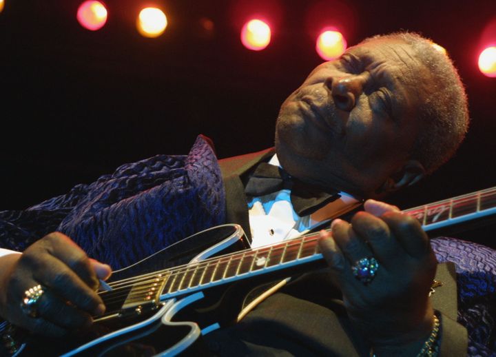 B.B King au festival du jazz de Nice, en 2001
 (PASCAL GUYOT / AFP)