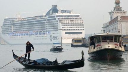 Le nombre croissant de géants des mers à entrer dans la lagune menace les fondations de la «Sérénissime». (AFP)