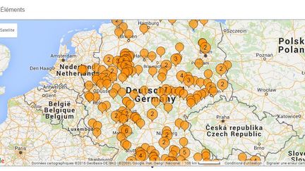 Capture d'écran du site hoaxmap.org, le 1er mars 2016. (HOAXMAP.ORG / FRRANCETV INFO)