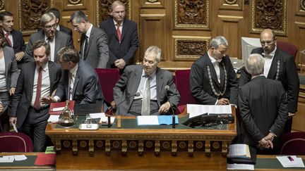 Paul Vergès était le doyen du Sénat. (XAVIER DE TORRES / MAXPPP)