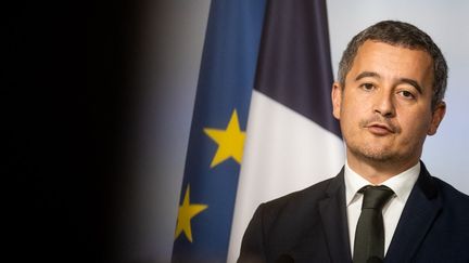 Le ministre de l'Intérieur, Gérald Darmanin, le 27 mai 2023 à Paris. (XOSE BOUZAS / HANS LUCAS / AFP)