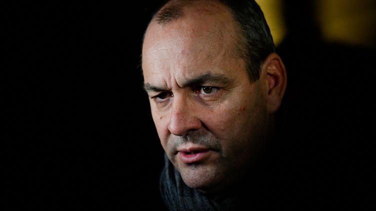 The secretary general of the CFDT, Laurent Berger, in Paris, January 10, 2023. (JULIEN DE ROSA / AFP)