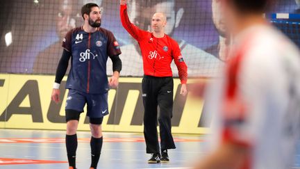 Les cadres du PSG Handball, Thierry Omeyer et Nikola Karabatic.