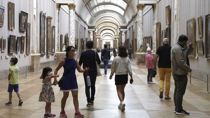 Le musée du Louvre a rouvert lundi 6 juillet après 3 mois et demi de fermeture.&nbsp; (FRANCOIS GUILLOT / AFP)