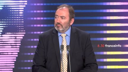 François Braun, ministre de la Santé et de la Prévention, était mardi 27 septembre l'invité du 8h30 franceinfo.&nbsp; (FRANCEINFO / RADIOFRANCE)