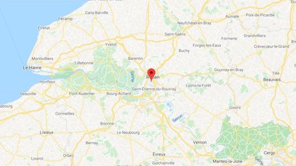 La commune de Sotteville-lès-Rouen en Seine-Maritime.&nbsp; (GOOGLE MAPS / FRANCETV INFO)