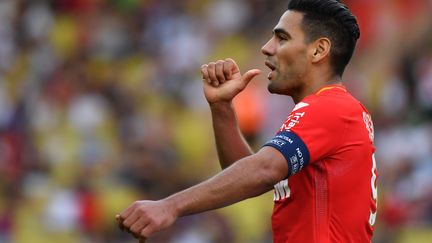 Radamel Falcao, l'attaquant star de Monaco (YANN COATSALIOU / AFP)