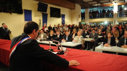 Le maire de B&eacute;ziers (H&eacute;rault), Robert M&eacute;nard, le 4 avril 2014. (SYLVAIN THOMAS / AFP)