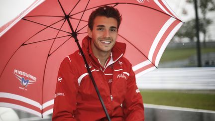 Jules Bianchi au Grand prix du Japon, entre le 3 et le 5 octobre 2014, jour de son accident. (FREDERIC LE FLOCH / DPPI MEDIA / AFP)