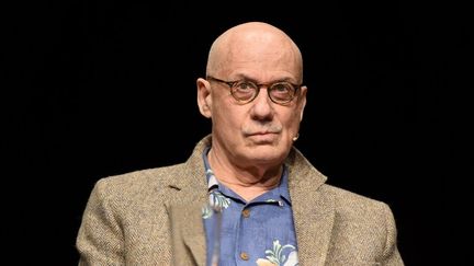 L'&eacute;crivain am&eacute;ricain James Ellroy au salon litt&eacute;raire de Cologne (Allemagne), le 16 mars 2015. ( DPA / AFP )