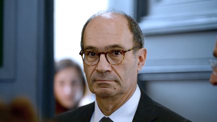 Eric Woerth au palais de justice de Bordeaux (Gironde), le 25 mars 2015. (JEAN-PIERRE MULLER / AFP)