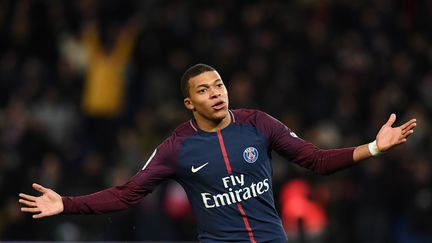 Kylian Mbappé, lors du match du PSG face à Lille, le 9 décembre 2017 au Parc des Princes à Paris. (FRANCK FIFE / AFP)