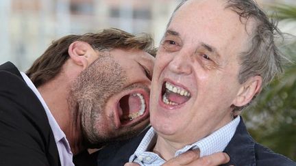 Thomas Kretschmann et Dario Argento : la pose Dracula !
 (AFP)