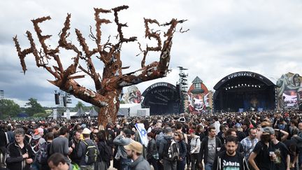 Le site du Hellfest, à Clisson (Loire-Atlantique), le 17 juin 2016. (JEAN-SEBASTIEN EVRARD / AFP)