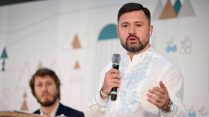 Vadym Boytchenko, maire de Marioupol, lors de l'Université de la ville de demain, à laquelle il a participé à Chantilly. (ALAIN GOULARD / UNIVERSITE DE LA VILLE DE DEMAIN)