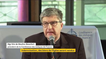 VIDEO. La Conférence des évêques de France annonce la vente de biens immobiliers et mobiliers pour abonder le fonds d'indemnisation aux victimes de pédocriminalité