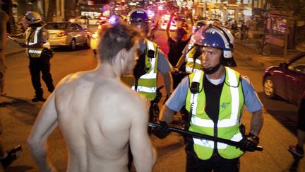 Dans la nuit de mercredi &agrave; jeudi 24 mai, &agrave; Montr&eacute;al. (ANDRE TREMBLAY / AFP)