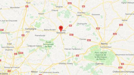 Lydian Massenet a disparu en décembre 2016&nbsp;à Soissons dans l'Aisne. (GOOGLE MAPS)