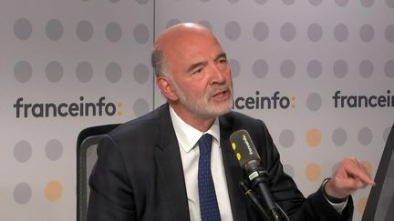 Pierre Moscovici, first president of the Court of Auditors, guest on franceinfo on September 13, 2024. (FRANCEINFO / RADIO FRANCE)