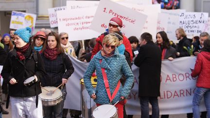 Manifestation en Pologne en faveur du droit &agrave; l'avortement et au mariage de couples du m&ecirc;me sexe &agrave; Gdansk, pour la journ&eacute;e internationale du droit des femmes le 8 mars 2014. (CITIZENSIDE / MICHAL FLUDRA / CITIZENSIDE.COM)