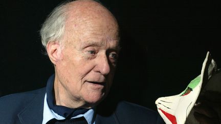 Jean Rouch le 29 janvier 2003 dans son bureau du Musée de l'Homme à Paris
 (Joël Robine / AFP)