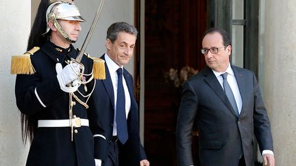 &nbsp; (Nicolas Sarkozy a été reçu ce samedi par François Hollande © MAXPPP)