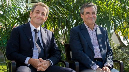 &nbsp; (Nicolas Sarkozy et François Fillon à l'Université d'été du parti Les Républicains à La Baule début septembre © MaxPPP)