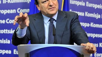 José-Manuel Barroso, président de la Commission européenne à Bruxelles, le 23 février 2011 (AFP/GEORGES GOBET)