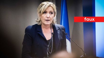 Marine Le Pen affirme que "96% des demandeurs d'asile sont déboutés" (MAXPPP)