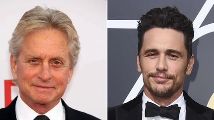 Michael Douglas à Los Angeles (2010) / James Franco à Beverley Hills, aux 75e Golden Globes (7 janvier 2018)
 (KGC-11 / Star ; Jordan Strauss / AP / Sipa)