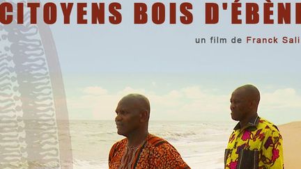 Emmanuel Gordien, au premier plan, et le prince Serge Guézo.  (Affiche du film «Citoyens bois d&#039;ébène», un documentaire de Franck Salin)