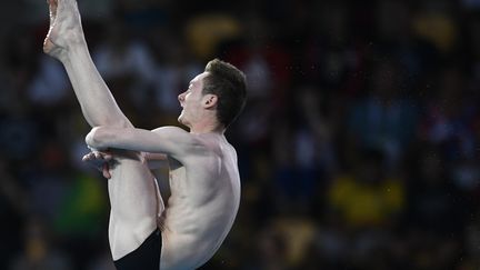 Benjamin Auffret, 4ème du plongeon haut vol à 10m (MARTIN BUREAU / AFP)