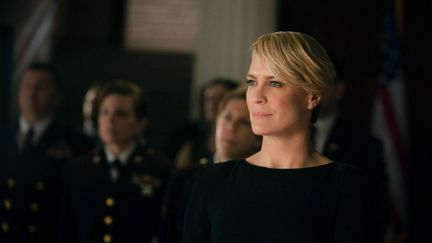 Robin Wright incarne la&nbsp;First Lady Claire Underwood&nbsp;dans la série américaine "House of Cards". (MEDIA RIGHTS CAPITAL / PANIC PIC / AFP)