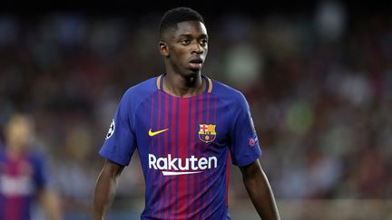 Ousmane Dembélé, lors d'un match de Ligue des Champions en 2017, avec le FC Barcelone. (MANUEL BLONDEAU / AOP PRESS)