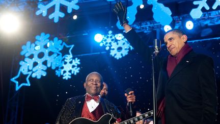 B.B. King et Barack Obama en 2010
 (SAUL LOEB / AFP)