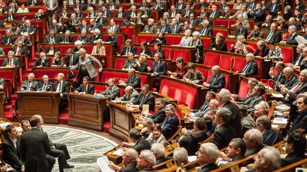 Une séance des questions au gouvernement à l'Assemblée nationale, le 10 février 2016. (CITIZENSIDE/YANN KORBI / CITIZENSIDE.COM / AFP)