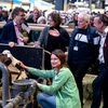 Marine Tondelier, secrétaire nationale du parti Les Ecologistes, le 1er mars 2024, au Salon de l'agriculture. (ALEXANDRE BRE / AFP)