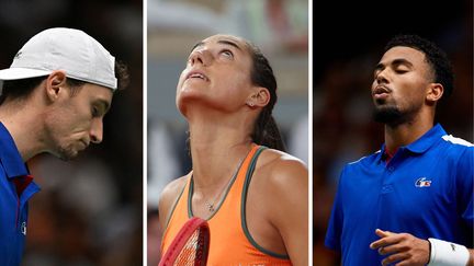 Ugo Humbert, Caroline Garcia et Arthur Fils. (AFP)