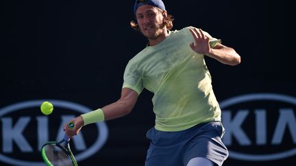 Le Français Lucas Pouille à l'Open d'Australie (PETER PARKS / AFP)