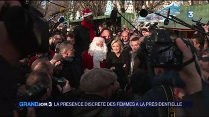 Les femmes sont peu nombreuses dans la campagne pour l'élection présidentielle. (France 3)