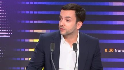 Jean-Philippe Tanguy, député Rassemblement national (RN) de la Somme, jeudi 21 décembre 2023 sur franceinfo. (FRANCEINFO / RADIO FRANCE)