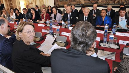 Marylise Lebranchu, ministre de la R&eacute;forme de l'Etat lors du s&eacute;minaire sur la Modernisation de l'action publique &agrave; Matignon, le 1er octobre 2012. (MEHDI FEDOUACH / AFP)