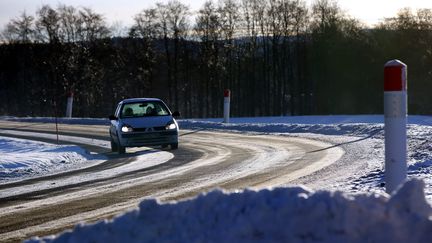 Près de Maiche (Doubs), ville la plus froide de France, le 7 janvier 2017. (MAXPPP)