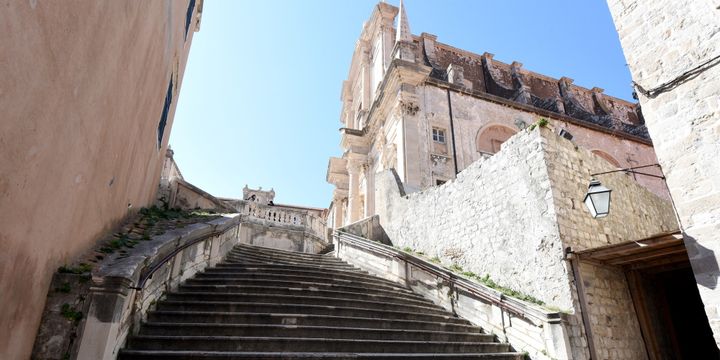 Dubrovnik en Croatie, et l'escalier des Jésuites
 (Denis LOVROVIC / AFP)